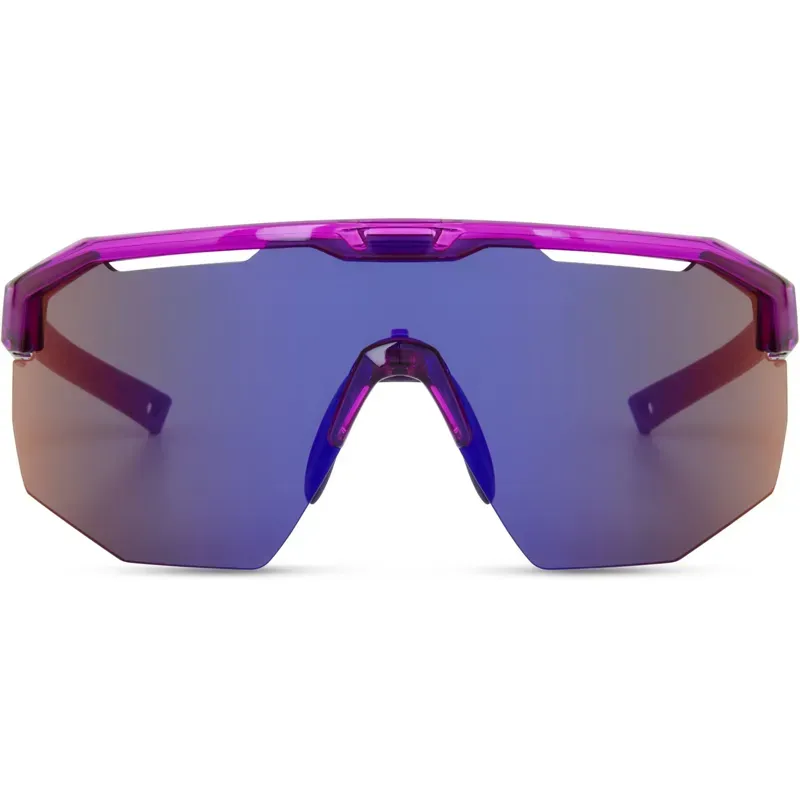 Madison Eyewear Cipher Purple Mirror Lens Sunglasses in Crystal Gloss Purple-3